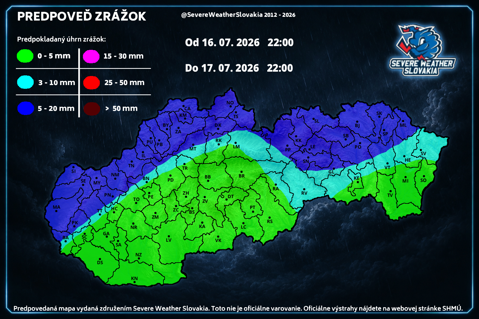 Predpoveď na štvrtok 17. 9. 2026